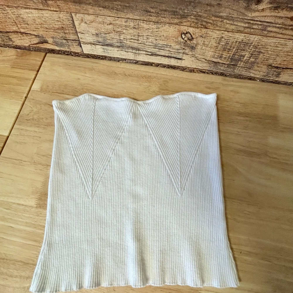 ASOS Strapless Ribbed Top - Picture 4 of 6